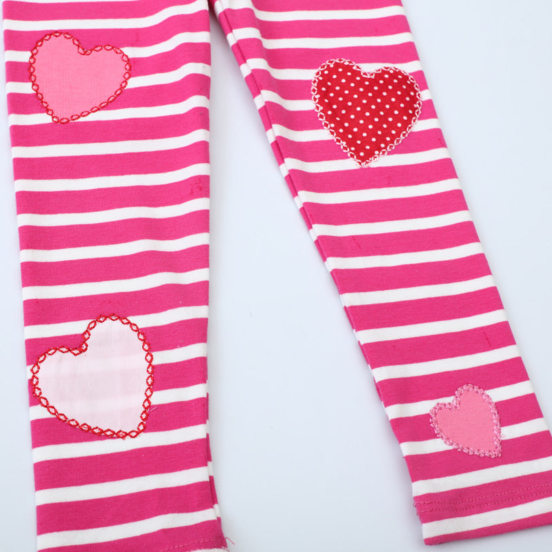 Children's Leggings Spring Autumn New Elastic Long Pants Cartoon Girls' Thin Outerwear Kids Pants