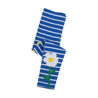 Cotton Baby Leggings for Girls, Lightweight Summer and Spring/Autumn Outerwear, Basic Bottoms