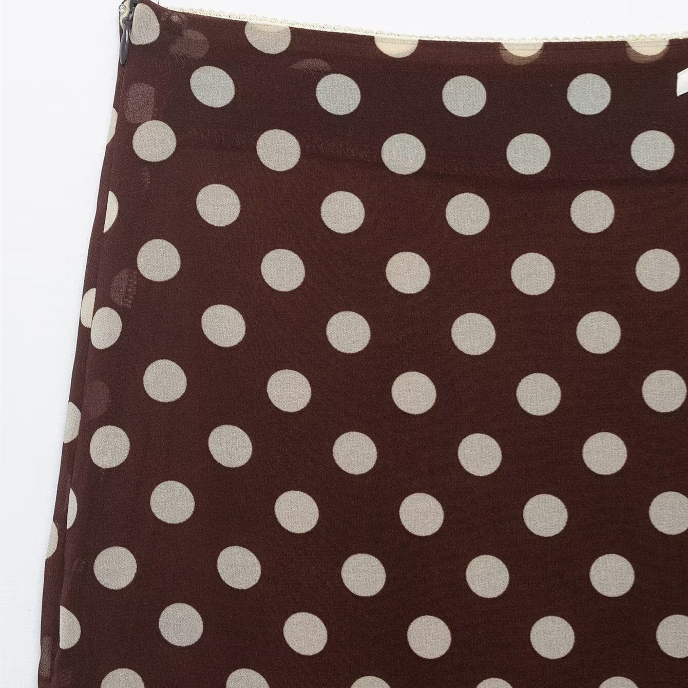 Lace bow fishtail polka dot skirt