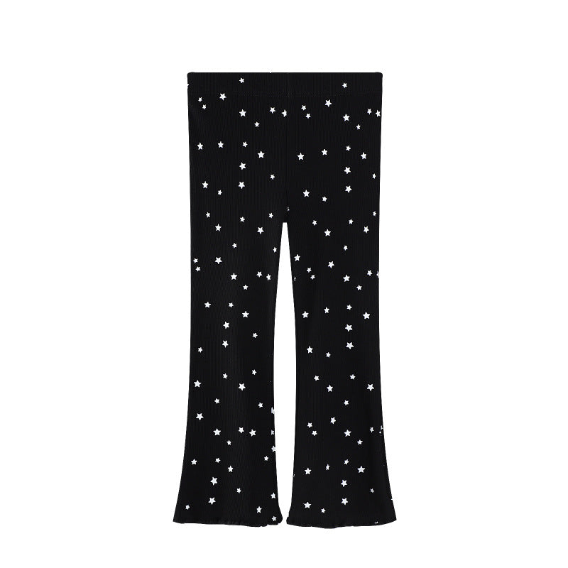 Children's Clothing Factory Girls Fashion Wide-leg Leggings