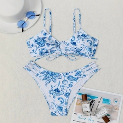 Tie Bikini Swimsuit Beach Two-Piece for Women