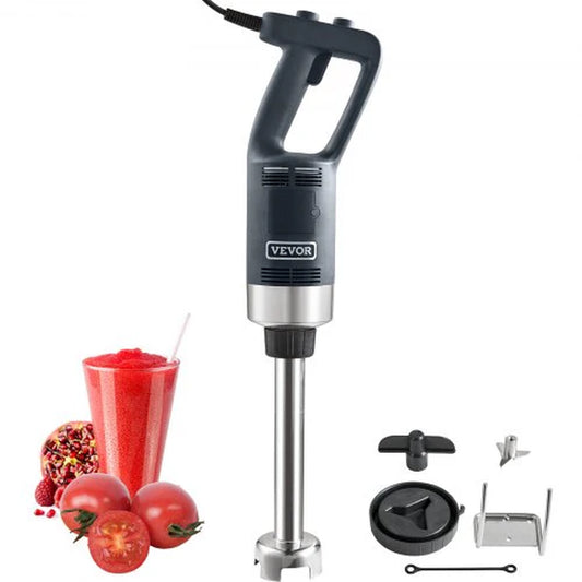 Commercial Immersion Blender, 500 Watt Heavy Duty Hand Mixer, Variable Speed Kitchen Stick Mixer with 304 Stainless Steel Blade, Multi-Purpose Portable Mixer for Soup, Smoothie, Puree, Baby Food