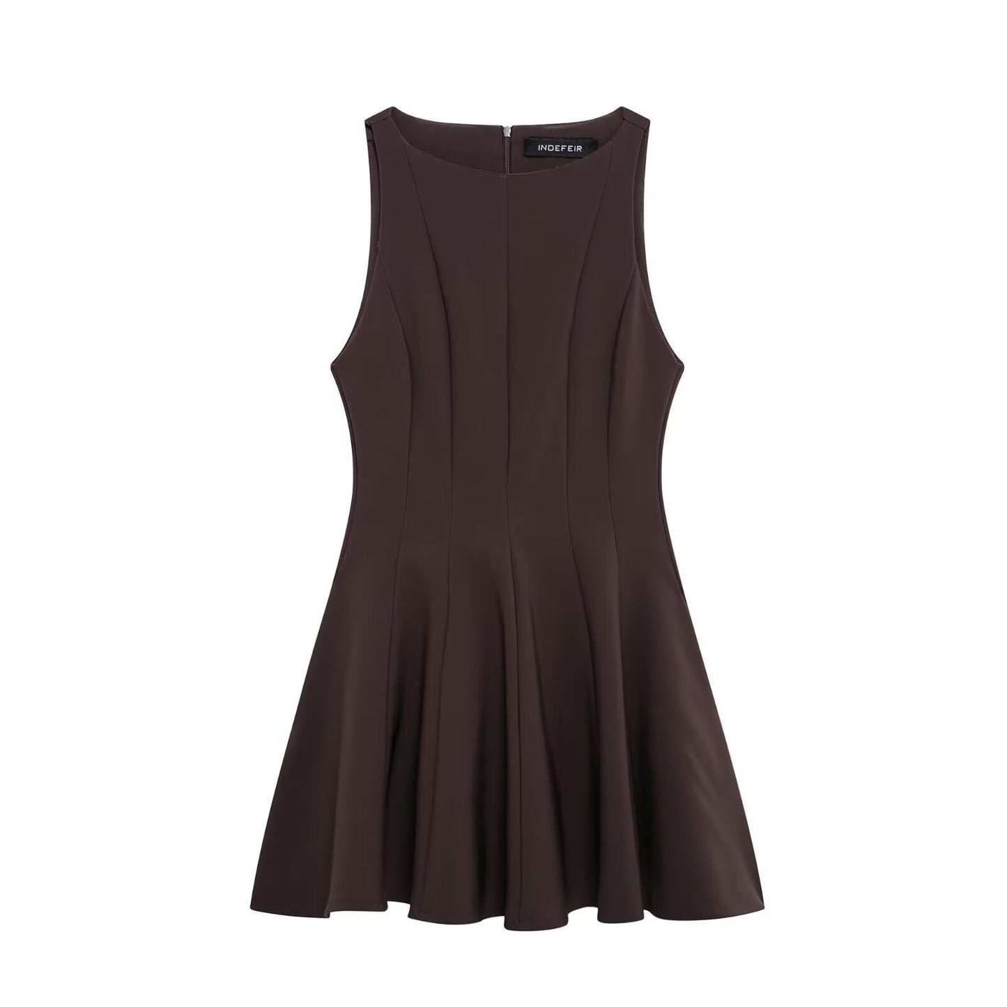 Pure Desire Wind Wide Swing Short Sleeveless Dress