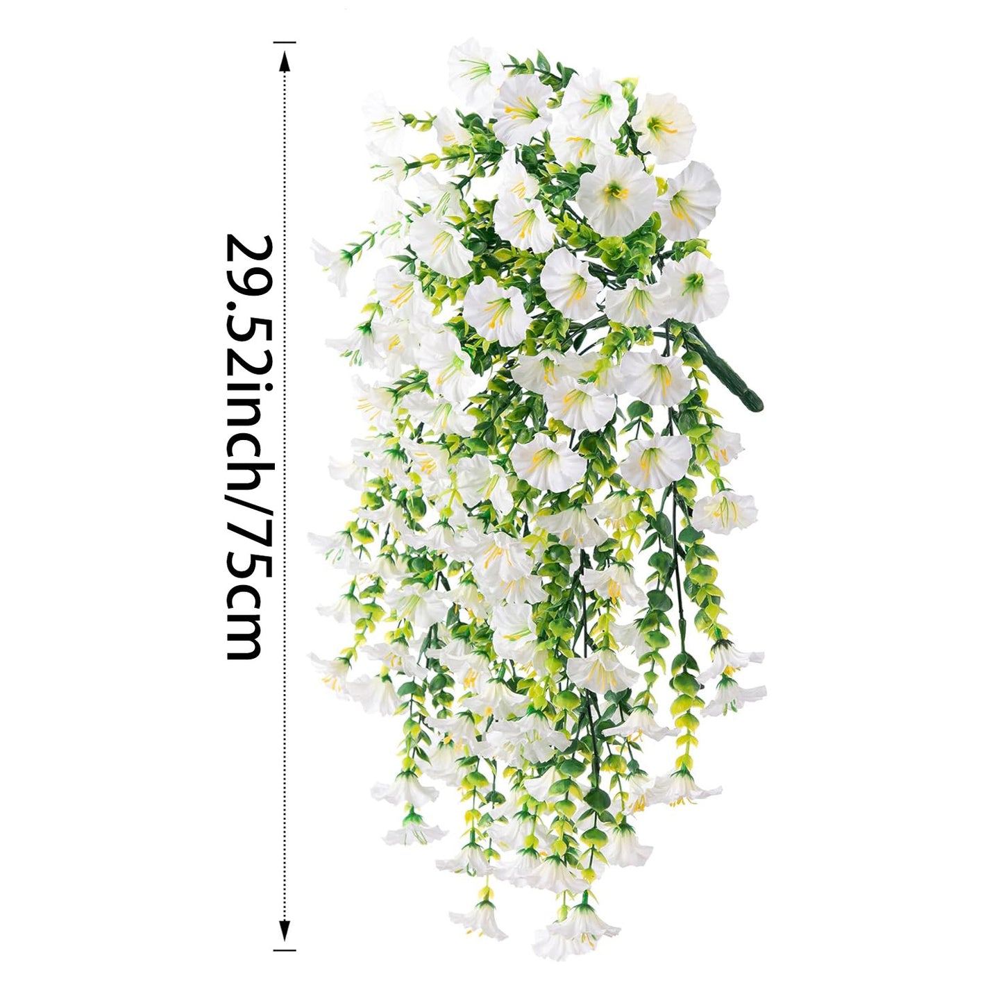 Faux Trumpet Vine Hanging Flower Decor for Garden, and Home Decoration