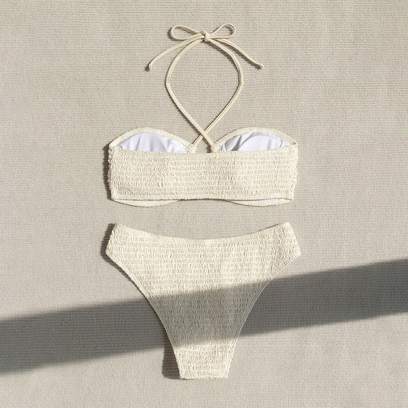 Neck Tie Bikini Swimwear for Women, Beach Hot Spring Bathing Suit,