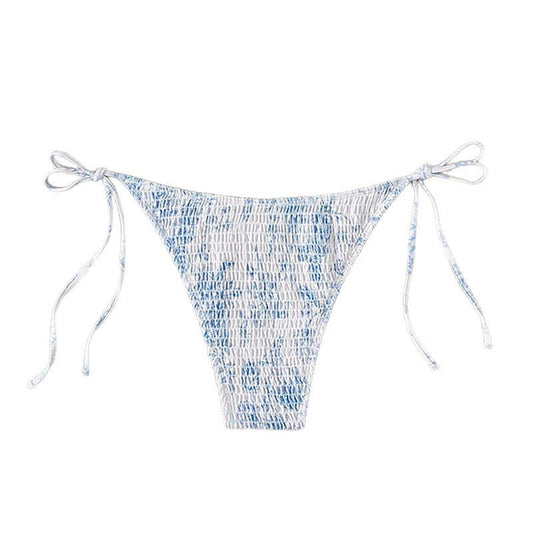 Women's Bikini Swimwear Sexy Solid Color Beach Bikini Swimsuit Triangle Swim Bottoms
