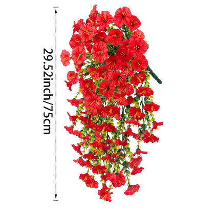 Faux Trumpet Vine Hanging Flower Decor for Garden, and Home Decoration
