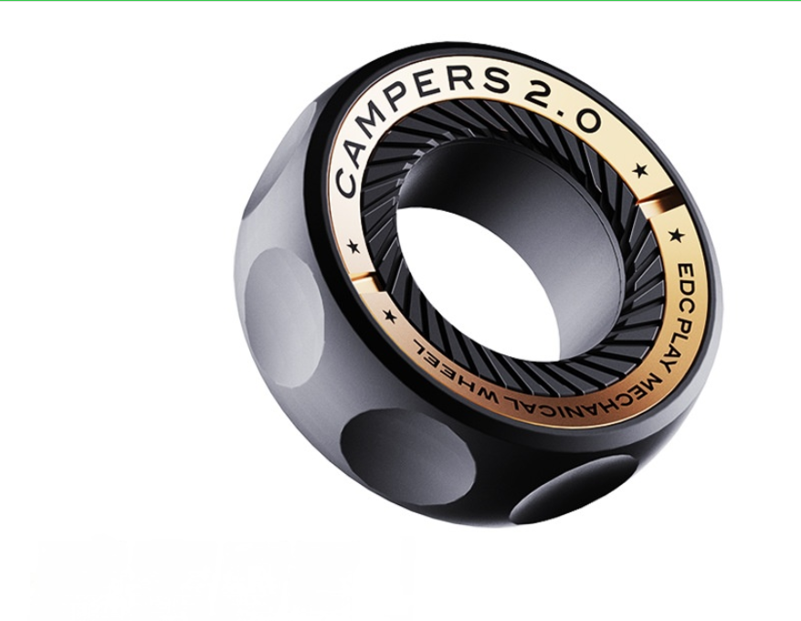 Stainless Steel Ratchet Segment Ring Blind Box Stress Relief Fidget Toy Finger Spinner Mechanical Slide EDC Twister