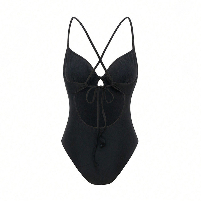 Strapless One-Piece Swimsuit for Women, Sexy and Seductive Beach Bikini, Hot Spring Swimwear