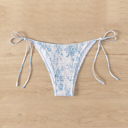 Women's Bikini Swimwear Sexy Solid Color Beach Bikini Swimsuit Triangle Swim Bottoms