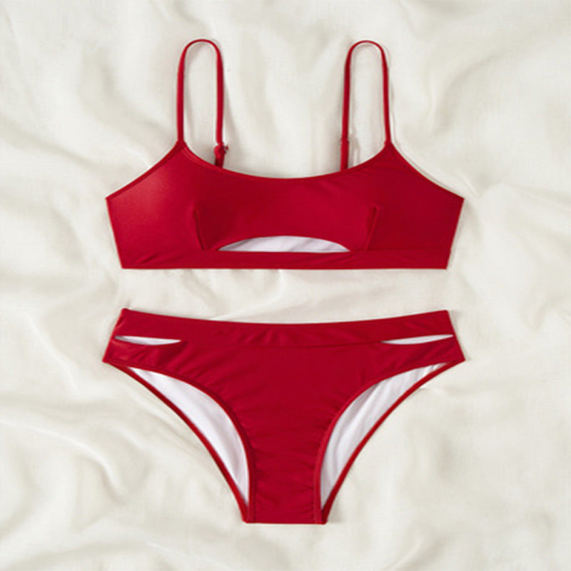 Bikini Two-Piece Swimwear for Women, Sexy Strapless Bikini Set, Beach Bathing Suit