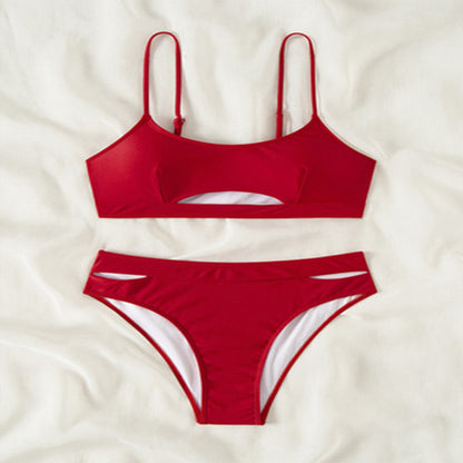 Bikini Two-Piece Swimwear for Women, Sexy Strapless Bikini Set, Beach Bathing Suit