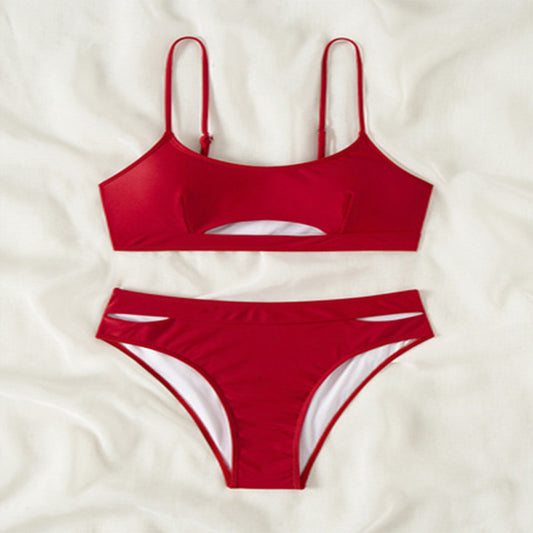 Bikini Two-Piece Swimwear for Women, Sexy Strapless Bikini Set, Beach Bathing Suit
