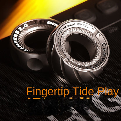 Stainless Steel Ratchet Segment Ring Blind Box Stress Relief Fidget Toy Finger Spinner Mechanical Slide EDC Twister