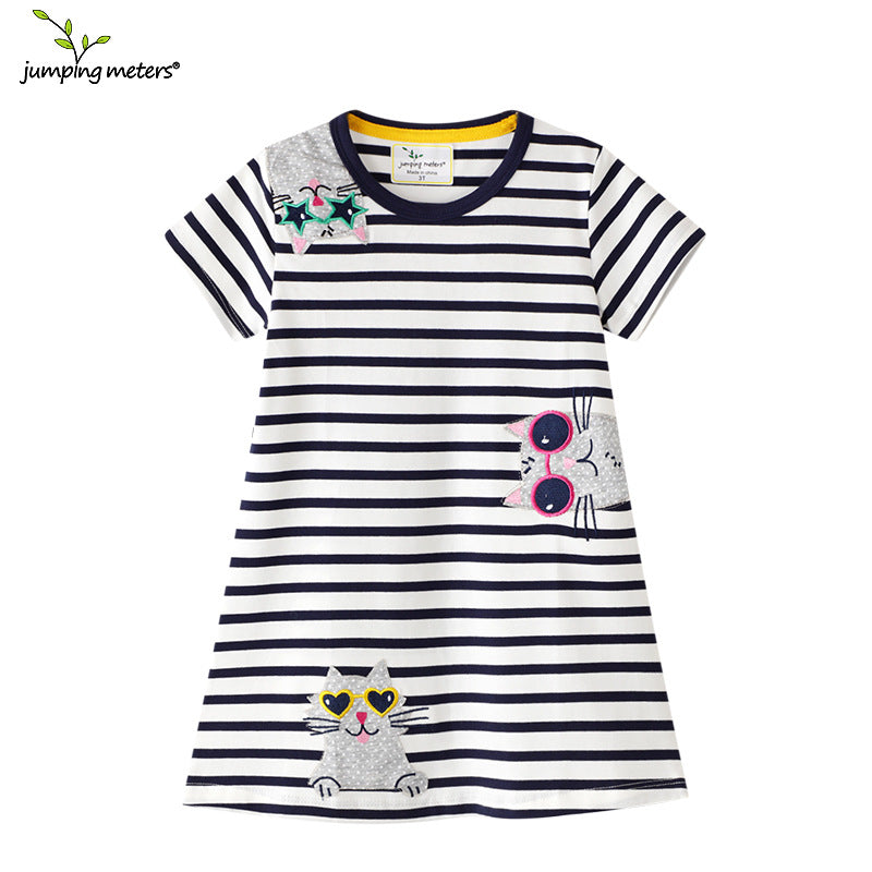 Style Embroidered Children's Dress for Girls, Kids Dress with Floral Embroidery, Casual Fashion Dress for Toddlers