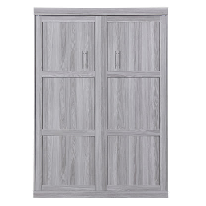 Full Size Murphy Bed, can be Folded into a Cabinet Gray