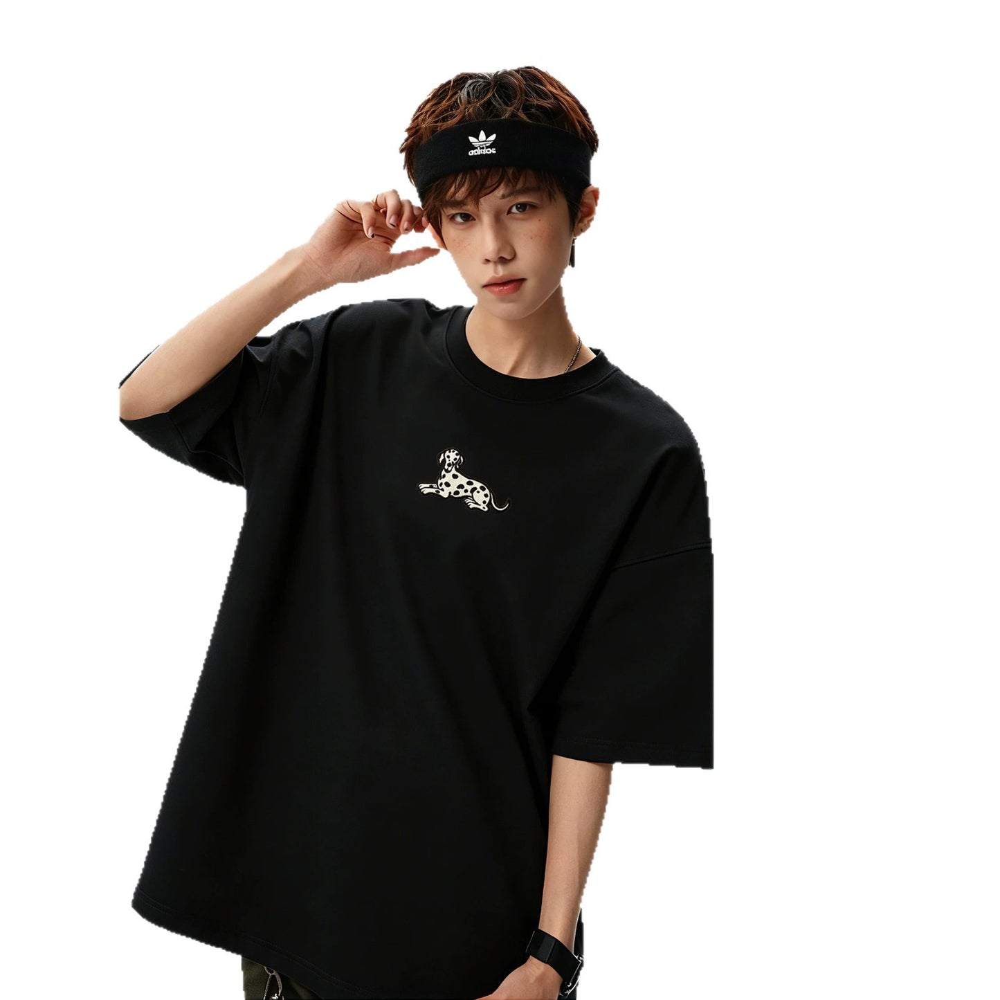 Men's Casual Sporty Short Sleeve High Street Round Neck Couple T-Shirt