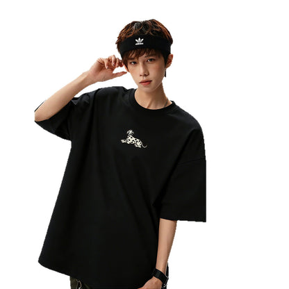 Men's Casual Sporty Short Sleeve High Street Round Neck Couple T-Shirt