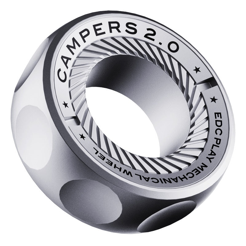 Stainless Steel Ratchet Segment Ring Blind Box Stress Relief Fidget Toy Finger Spinner Mechanical Slide EDC Twister