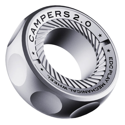 Stainless Steel Ratchet Segment Ring Blind Box Stress Relief Fidget Toy Finger Spinner Mechanical Slide EDC Twister
