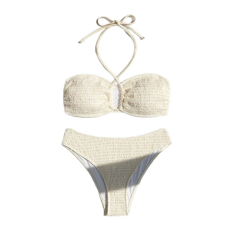 Neck Tie Bikini Swimwear for Women, Beach Hot Spring Bathing Suit,