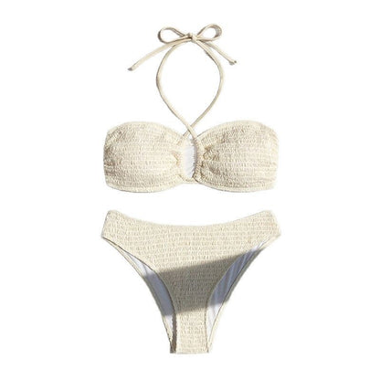 Neck Tie Bikini Swimwear for Women, Beach Hot Spring Bathing Suit,