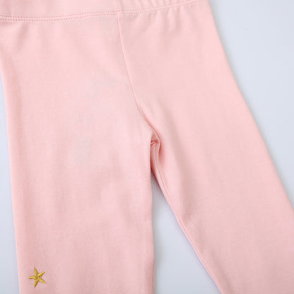 Spring and Autumn Cotton Pants for Women, Elastic Bottoming Tights for Girls, Kids' Stretchy Leggings, Outerwear for Toddlers and Children
