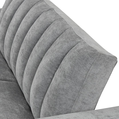 U_STYLE Convertible Soft Cushion Sofa Pull Bed ,for Two People to Sit On
