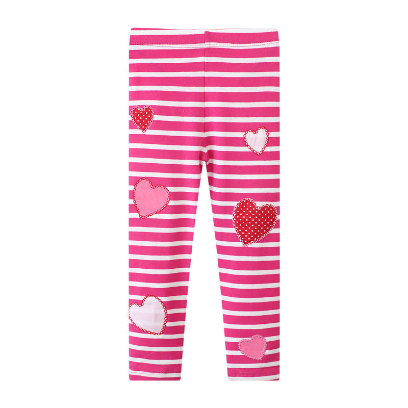 Children's Leggings Spring Autumn New Elastic Long Pants Cartoon Girls' Thin Outerwear Kids Pants