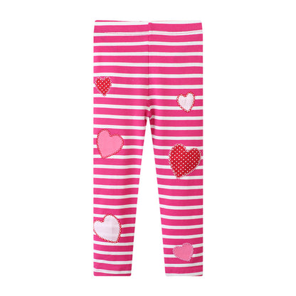Children's Leggings Spring Autumn New Elastic Long Pants Cartoon Girls' Thin Outerwear Kids Pants