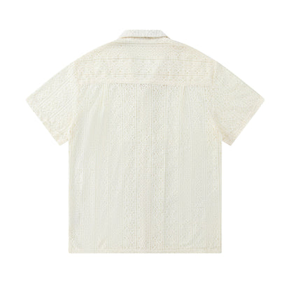 Beach coconut tree graffiti short sleeved