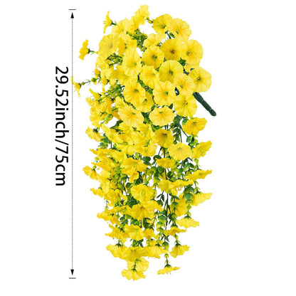 Faux Trumpet Vine Hanging Flower Decor for Garden, and Home Decoration