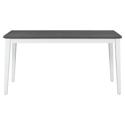 TREXM Classic and Traditional Style 6 - Piece Dining Set, Includes Dining Table  4 Upholstered Chairs & Bench (White+Gray)