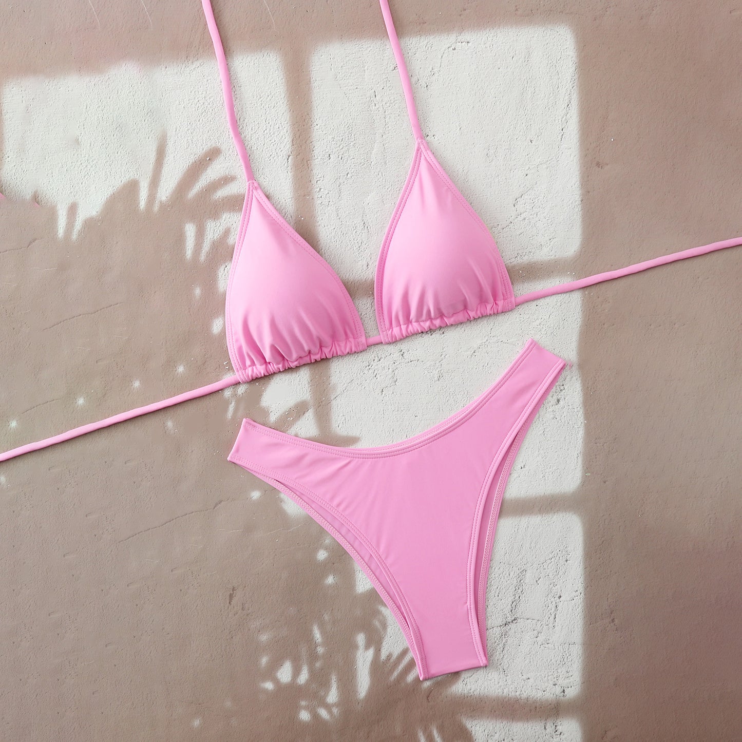 Split swimsuit women's solid color