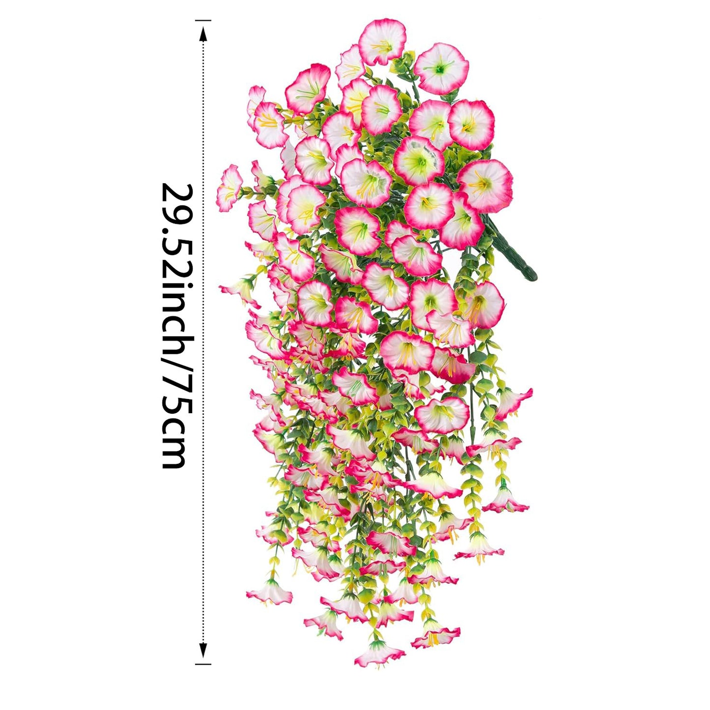 Faux Trumpet Vine Hanging Flower Decor for Garden, and Home Decoration