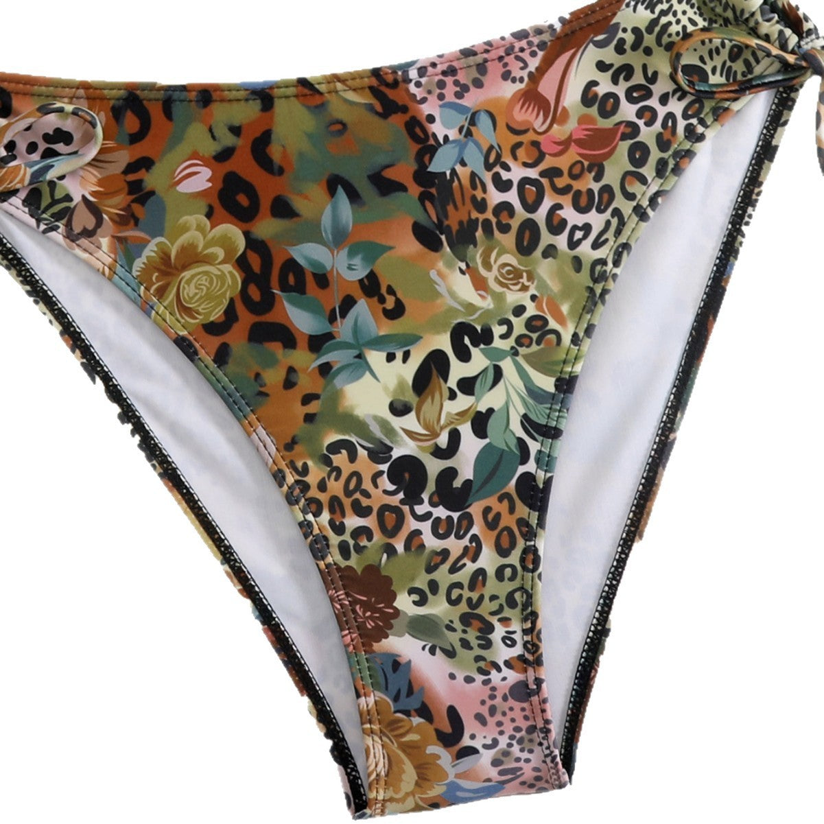 Double tie bikini split swimsuit