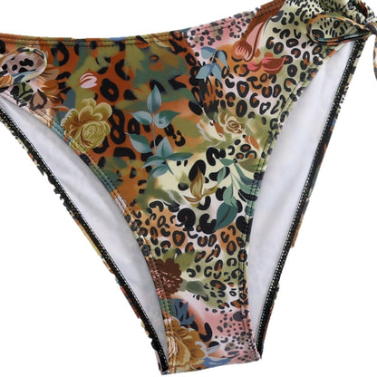 Double tie bikini split swimsuit