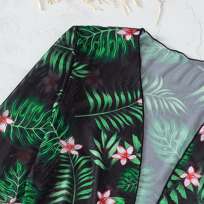 Printed One-Piece Swimwear for Women, Breathable, Loose Fit, Slimming Beach Cover-Up Swimwear Wholesale