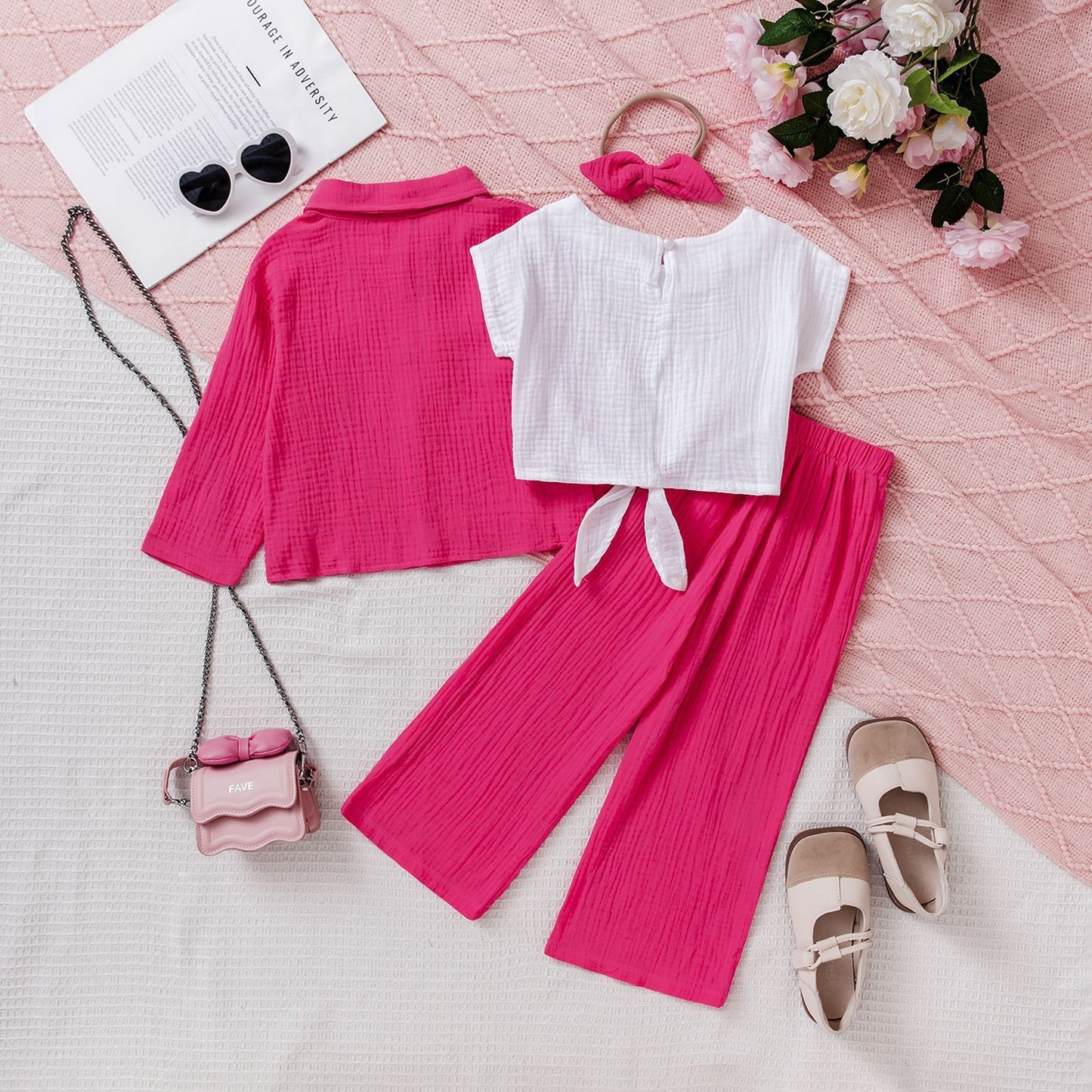 Long sleeved jacket, long pants, multiple sets