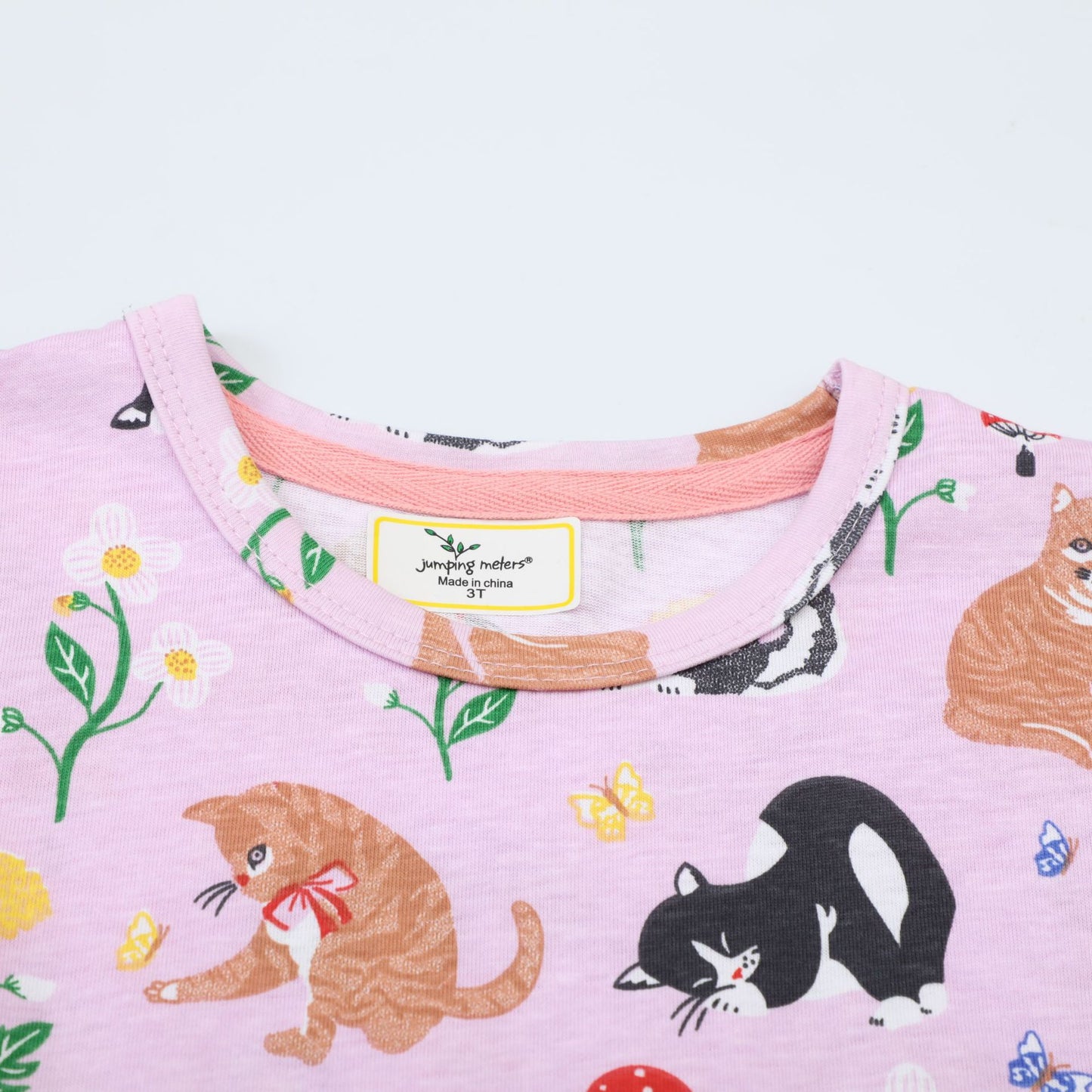 Style Children's Dress for Girls, Summer New Arrival, Cartoon Print, Round Neck, Princess Dress