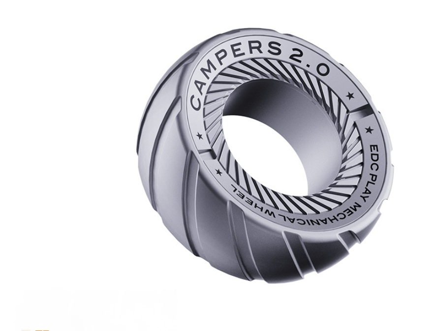 Stainless Steel Ratchet Segment Ring Blind Box Stress Relief Fidget Toy Finger Spinner Mechanical Slide EDC Twister