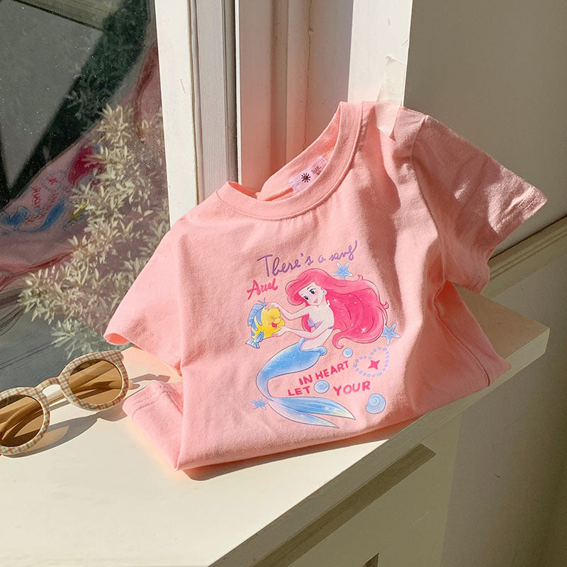 Children's Summer Boy Dinosaur Excavator Print Short Sleeve T-Shirt, Girl Stylish Half Sleeve Baby Cotton T-Shirt