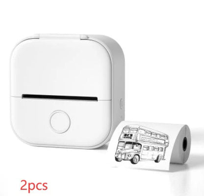Portable Mini Thermal Label Printer Home Photo Printer Student Wrong Question Printer Bluetooth-Compatible Mini Label Printer Price Tag